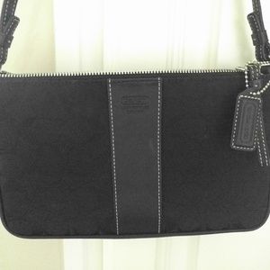 Black Coach Shoulder Purse